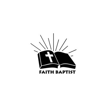 Faith Baptist Logo. Baptist church symbol icon isolated on white background