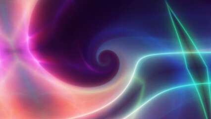 Fototapeta premium background neon line wave illustration