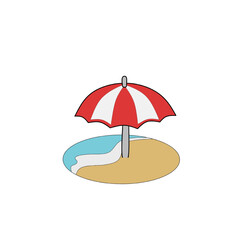 beach umbrella and beach