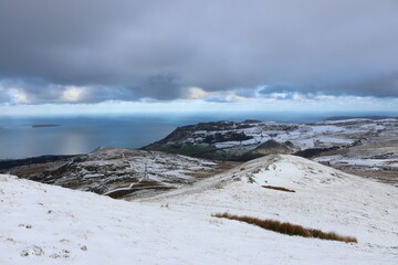 Snowdonia carneddau drum foel fras winter