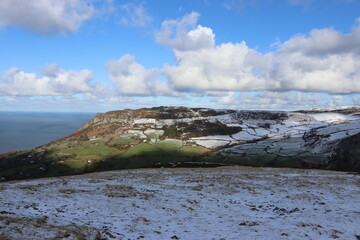 Snowdonia carneddau drum foel fras winter
