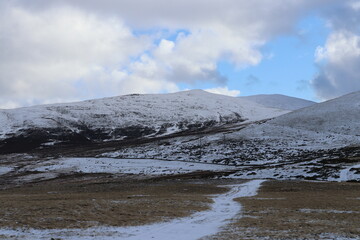 Snowdonia carneddau drum foel fras winter