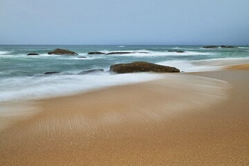 scenic view over the popular Beach Sri Lanka	