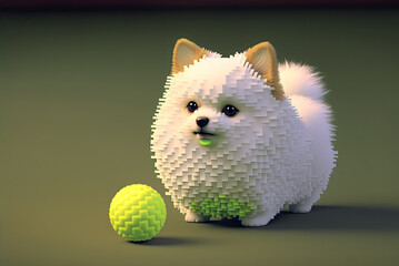 Voxel superb cute pet Generative AI