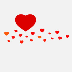 Valentine, Red heart pattern badkground for expressing beautiful love.