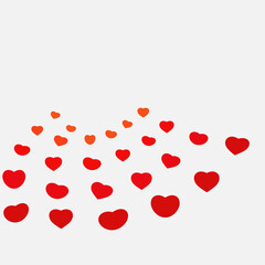 Valentine, Red heart pattern badkground for expressing beautiful love.