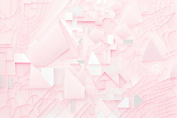 Pastel pink background. Created with Generative AI technology.