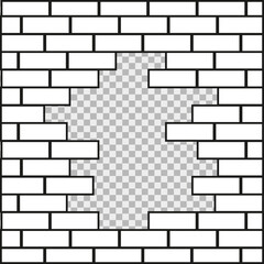 Problem brick. Brick wall. Wallpaper. Brick interior. Pattern. Retro brickwork. Background.