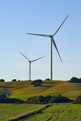 wind turbine in the wind
