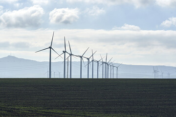 wind turbine in a field