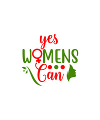 Yes womens can SVG cut file
