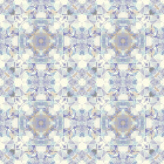 Pixel mosaic seamless pattern design, Repeat textile design. Fabric print