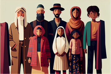 Eine Gruppe verschiedener Menschen