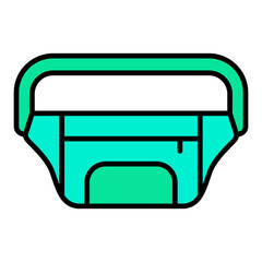 Waist Bag Filled Line Icon