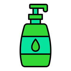 Soap Bottle Filled Line Icon