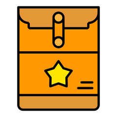 Envelop Filled Line Icon