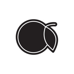 Orange slot color line icon. Gambling casino.