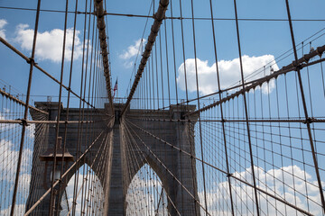 Brooklyn Bridge in summer Ney York, NY, USA