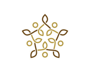 abstract human flower