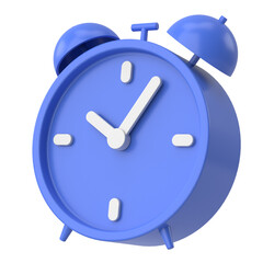 Plakat 3D alarm clock. 3D illustration.