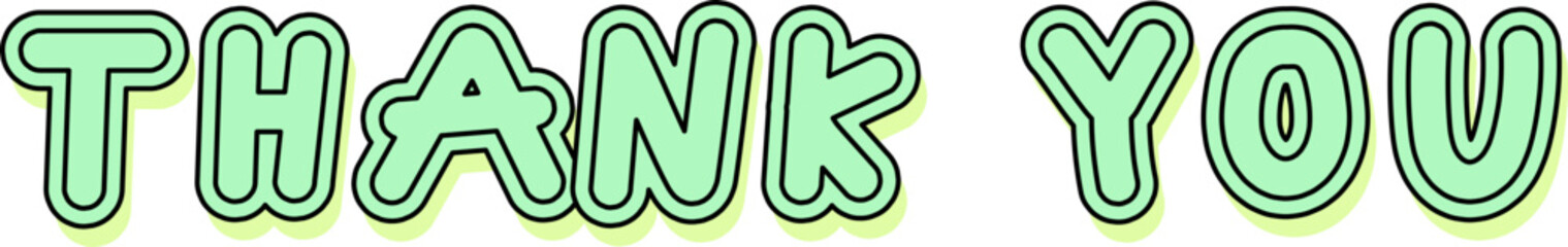 colorful trendy lettering text phrase decoration