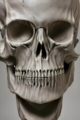 3d cracked skull  -  Generative AI