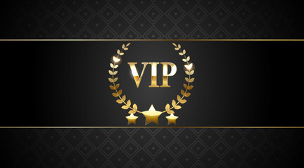 gold label with ribbon, luxury gold and black premium vip card for club members only, casino card, golden shield with ribbon, anniversary golden label
