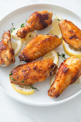 fried lemon pepper chicken wings