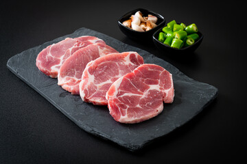 fresh pork neck raw or collar pork