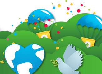 humanitarian day illustration
