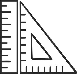 Art tool icon, drawing tool line icon black vector