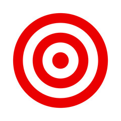 Archery, shooting target icon. Goal sign. Target vector illustration isolated on white background