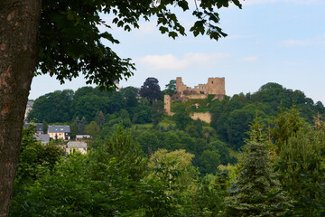 Fototapeta premium Blick auf die Burg Frauenstein im Erzgebirge