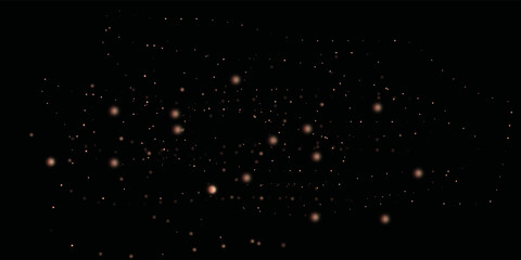 Background with particles  .  Explosion firework backdrop particles . Gold particles black background drop night rain dust animation design magic . 