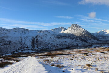 Snowdonia tryfan glyderau carneddau winter wales