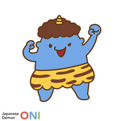 日本の鬼のキャラクターシリーズ「元気な鬼」