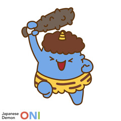 日本の鬼のキャラクターシリーズ「元気な鬼」