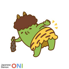 日本の鬼のキャラクターシリーズ「挑発する鬼」