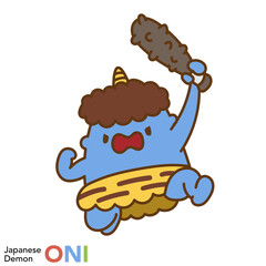 日本の鬼のキャラクターシリーズ「怒る鬼」