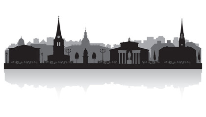 Fototapeta premium Annapolis Maryland city skyline silhouette