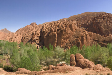 Fototapeta premium Moroccan Dades Gorge monkey fingers stones
