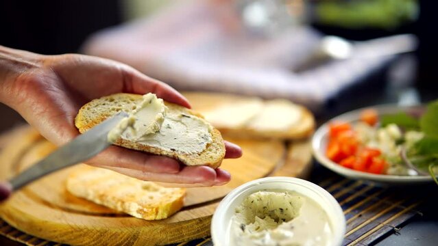 spread butter on whole wheat bread 