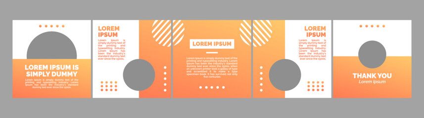 carousel mockup template for social media posts © Rozin