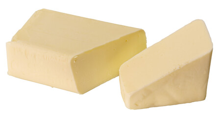 Block of butter cut