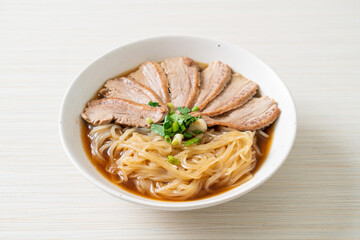 duck noodles with stewed duck soup