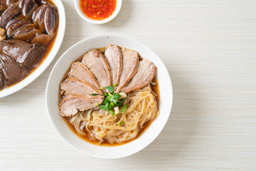 duck noodles with stewed duck soup