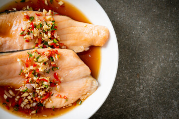 Poached Trout with Yuzu Ponzu Sauce