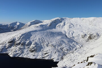 Snowdonia tryfan carneddau glyderau winter wales 