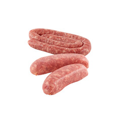 sausage with cut out isolated on background transparent