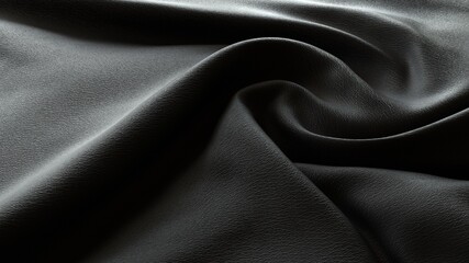 高級感あるシルクの布素材。先進的なクールなデザインに	